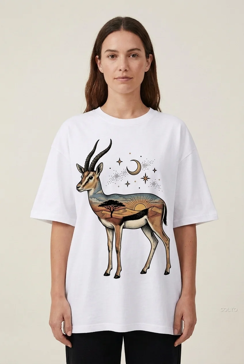 Elegant deer front